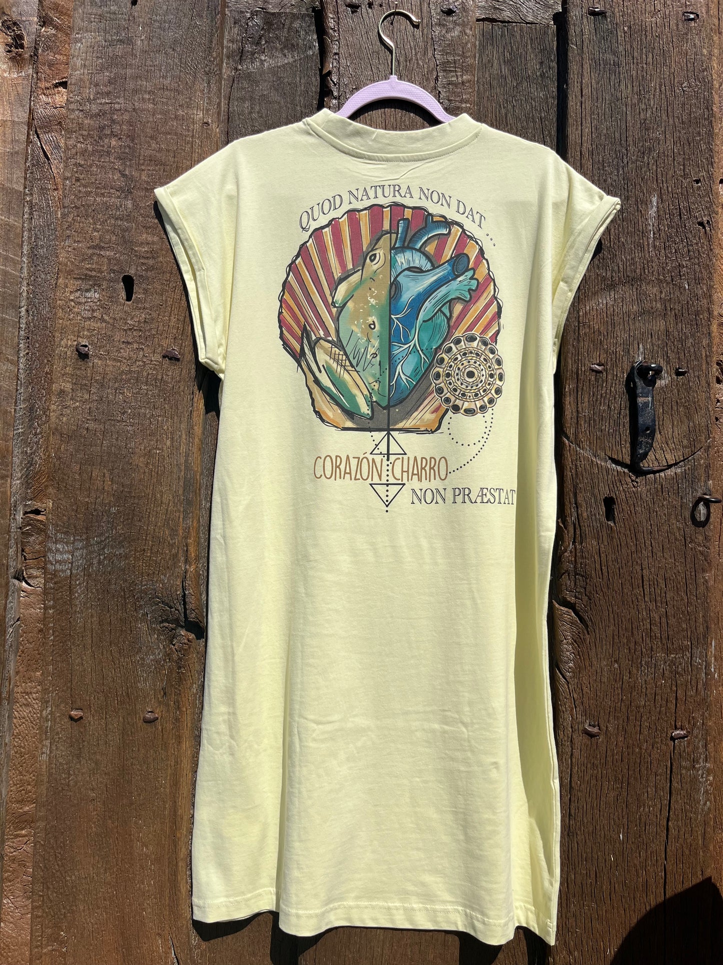Vestido Amarillo con ilustración