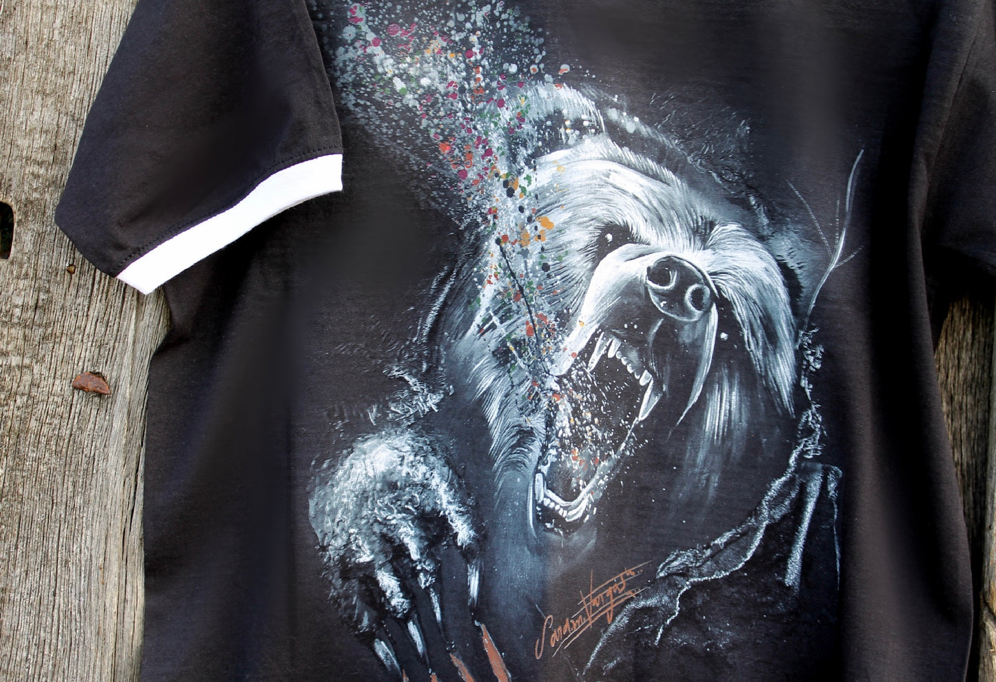 Camiseta manga corta Oso Salvaje