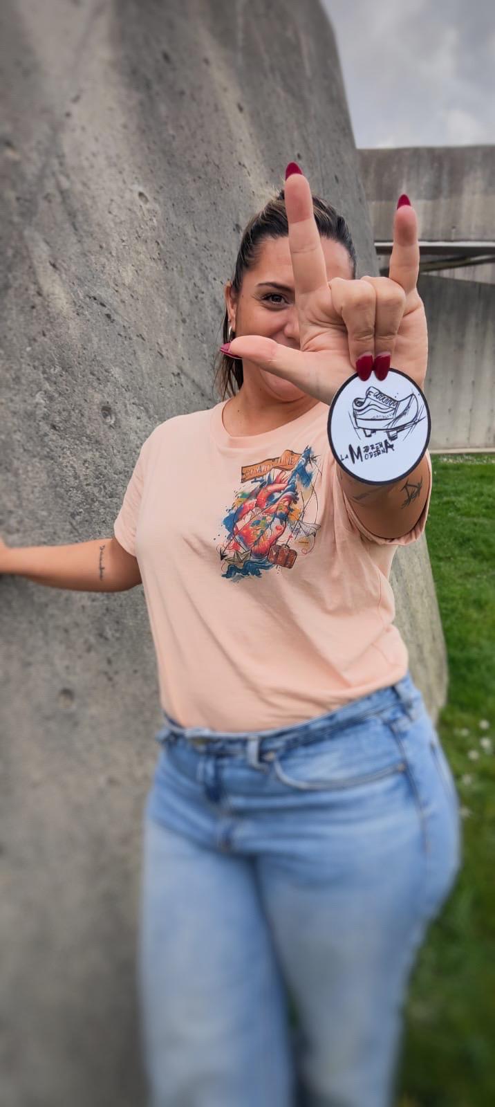 Camiseta manga corta Corazón Viajero