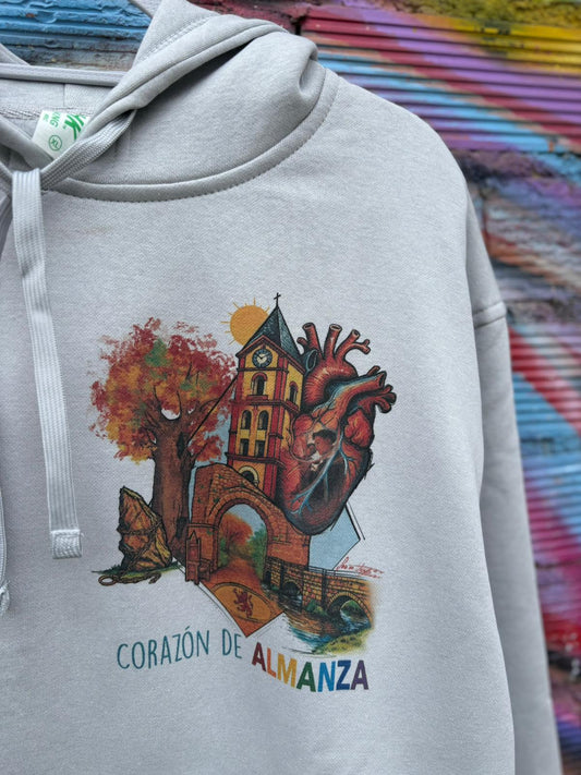 Sudadera Gris Corazón de Almanza