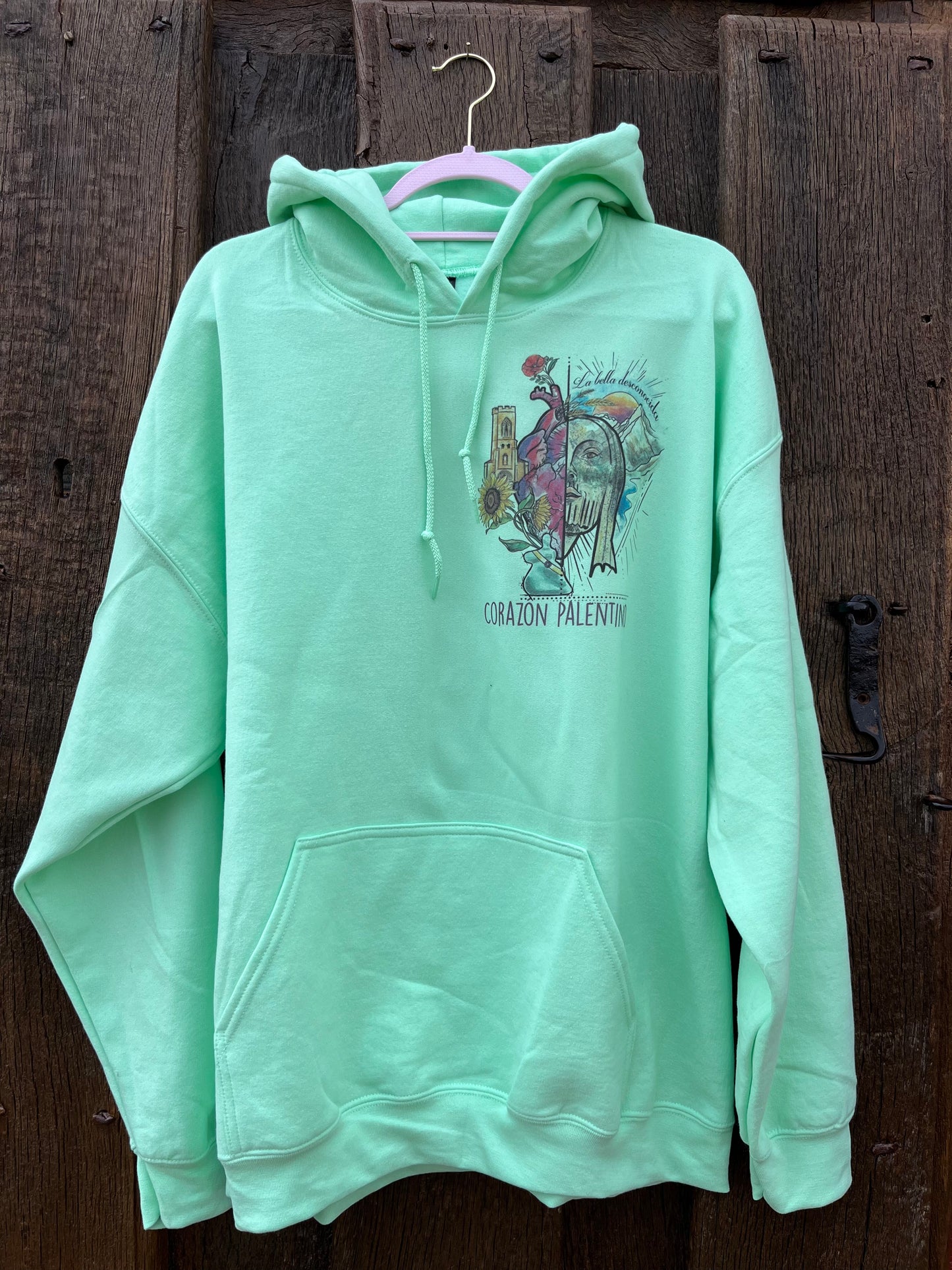 Sudadera Verde Mint con ilustración