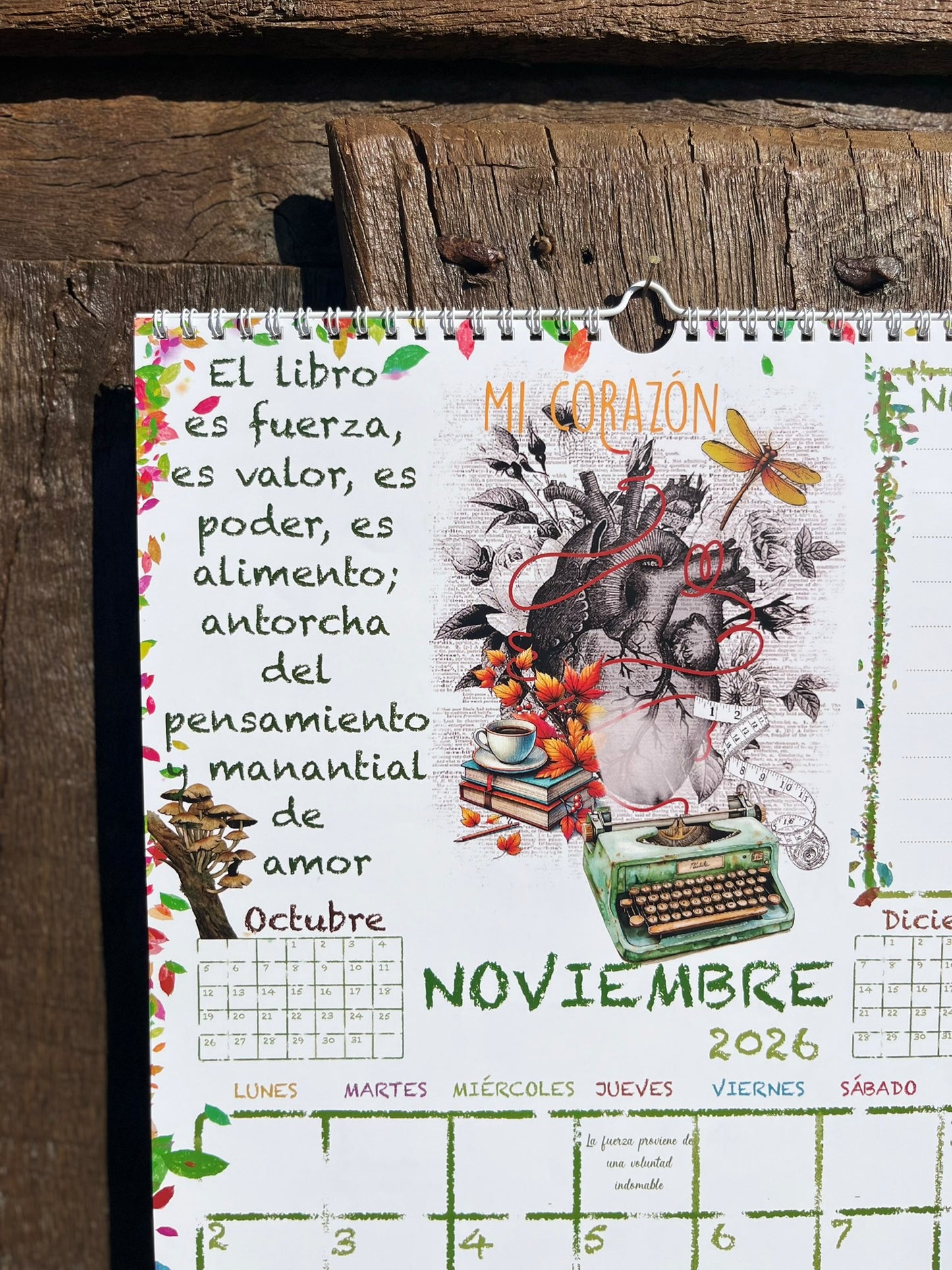 CALENDARIO CON CORAZÓN