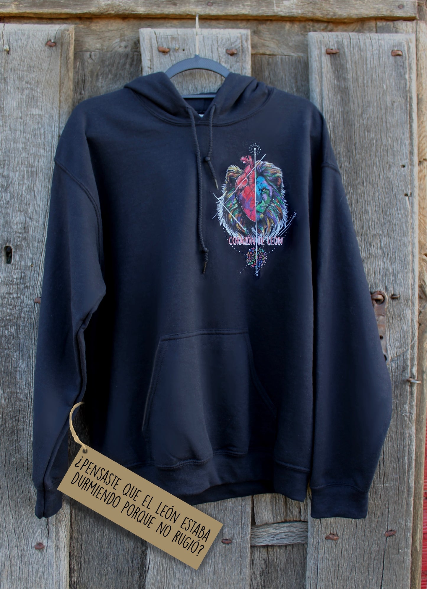 Sudadera negra con ilustración Unisex