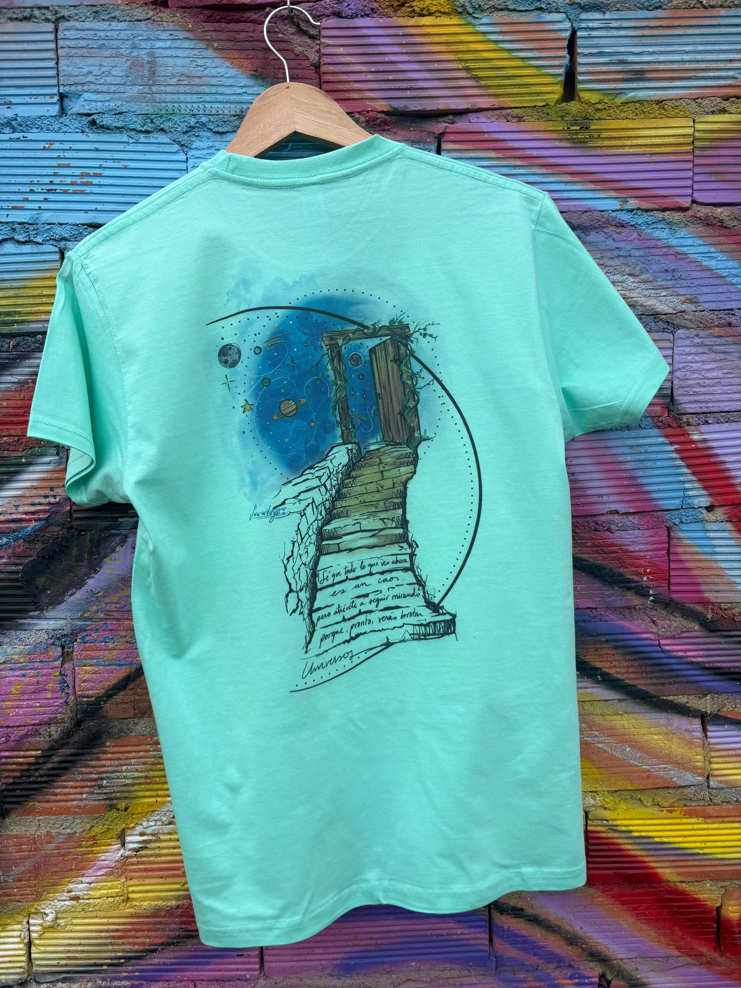 Camiseta Turquesa Universos