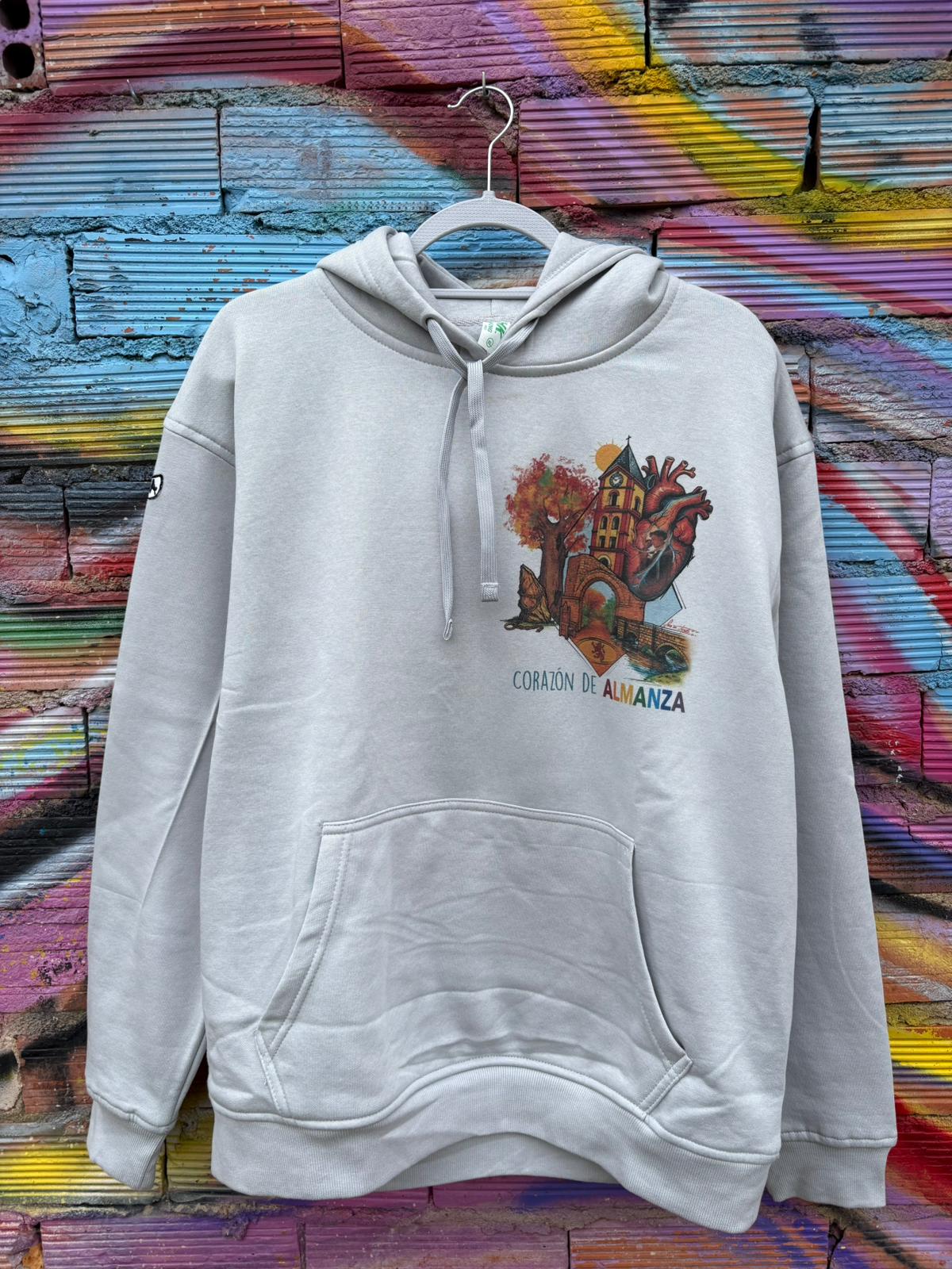 Sudadera Gris Corazón de Almanza